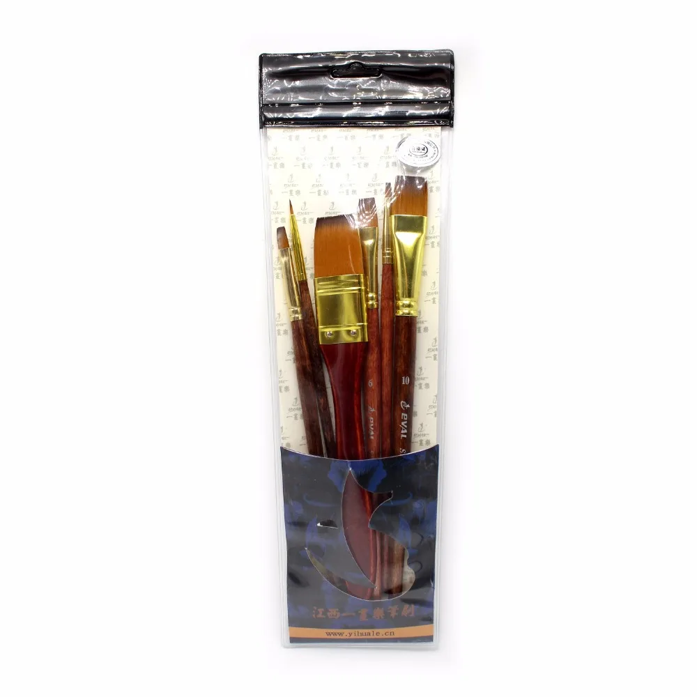 6 pcs Set di Nylon Pennello Pittura A Olio Pennelli Pittura Ad Acquerello Pennello di Alta Qualità Artista Pennello Per Artista del Disegno strumento