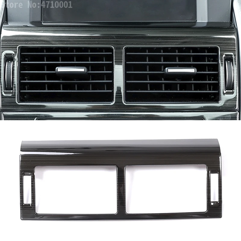 

Stainless Steel Black Brushed Center Air Conditioning Vent Frame Trim For Land Rover Discovery Sport 2015-2017