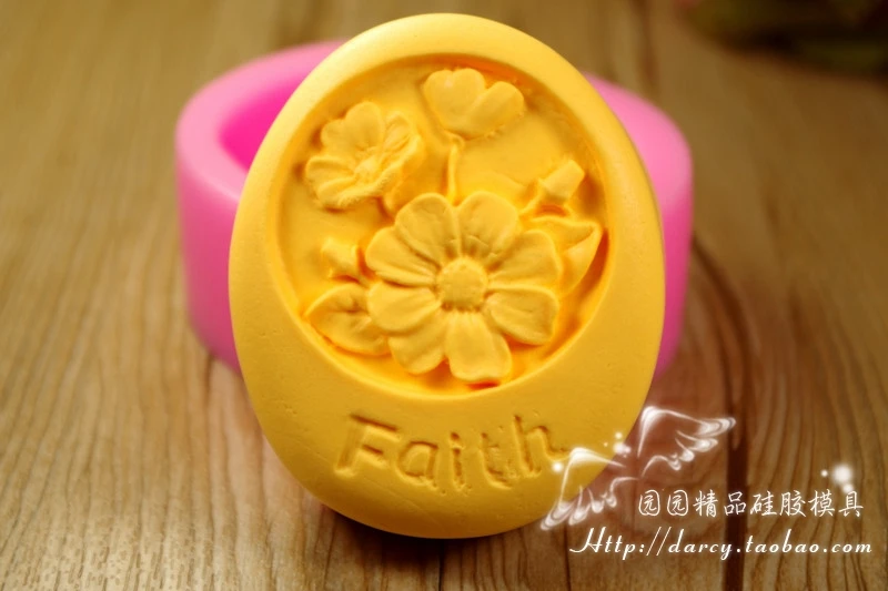 Flower Silicone Soap mold Handmade 3D mould DIY Carft molds S101