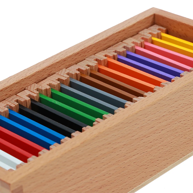 Montessori brinquedos sensoriais cor de madeira comprimidos caixa classificação jogo de correspondência para sentido visual desenvolvimento precoce jogo educativo menina bo