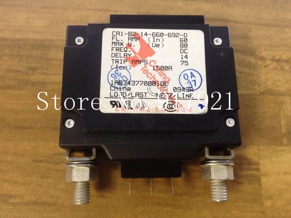 [ZOB] The United States Carling Jia Ling CA1-B2-14-660-692-D circuit breaker 1P60A NO+NC original equipment  --10pcs/lot