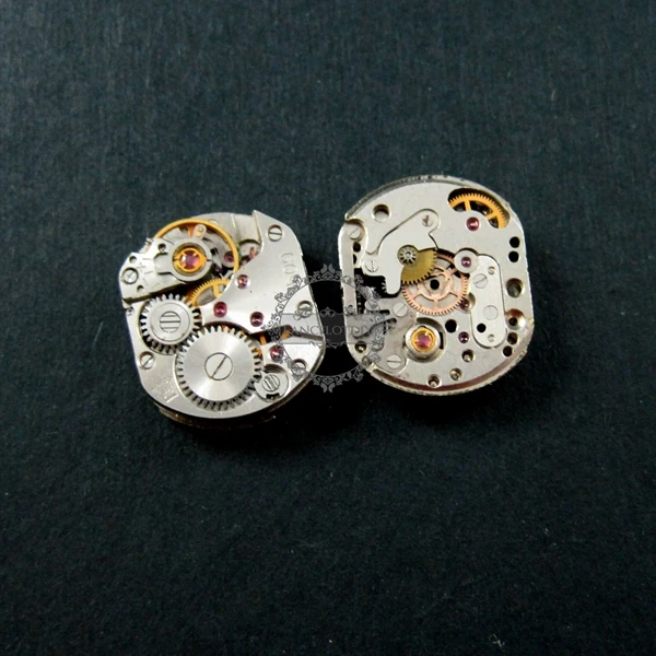 13.5x16.5mm vintage steam punk watch movement antiqued cabochon DIY supplies 1830025