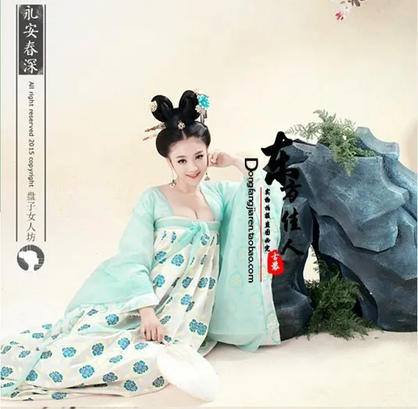 YongAnChunShen 2015 New Design TV Play of Legend of Tang Empress WuMeiNiang Princess Costume Same Design Maid Servant Costume