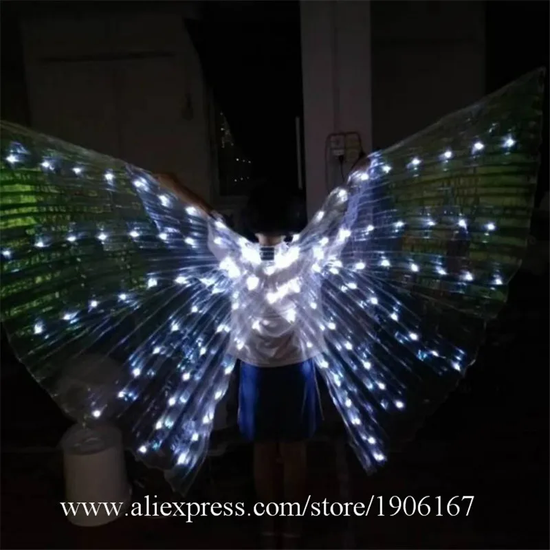 Led Performance Prop Women Dance Girls LED Luminous ISIS Wings Light Up Angel Wing Costume LED Luminous Butterfly Wings