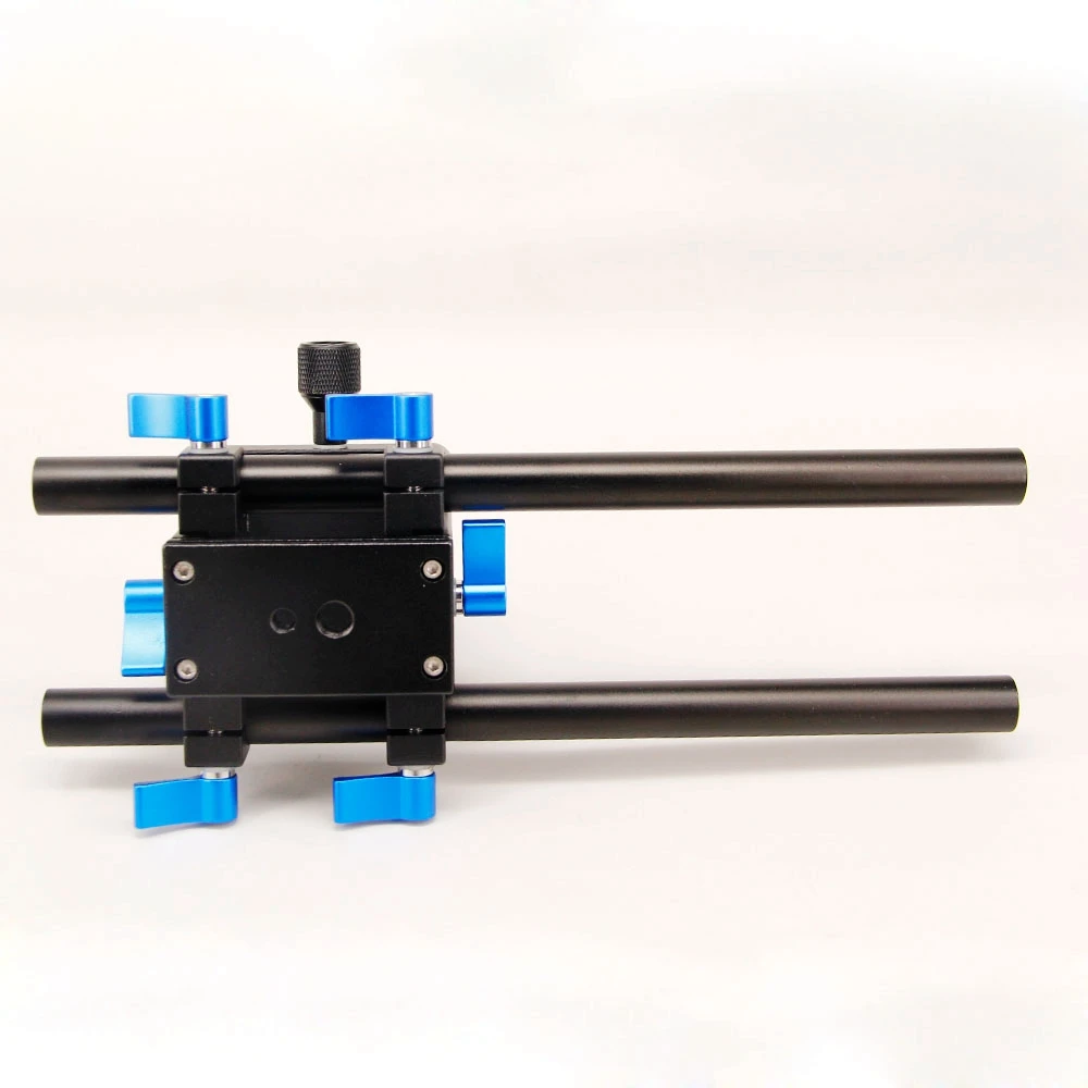 15 мм стержень рельсовый Риг опорная система опорная пластина для Canon Nikon Follow Focus DSLR