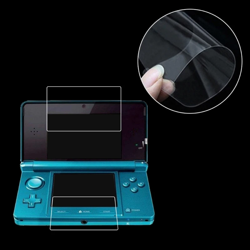 2017 โปรโมชั่นใหม่ล้างด้านบน + ด้านล่างหน้าจอ LCD หน้าจอสำหรับ Nintendo สำหรับ 3DS XL LL