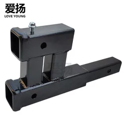 Heavy Duty Steel Trailer Bar Plug Towing Parts 4x4 trailer Multi-function Double Hitch Receiver