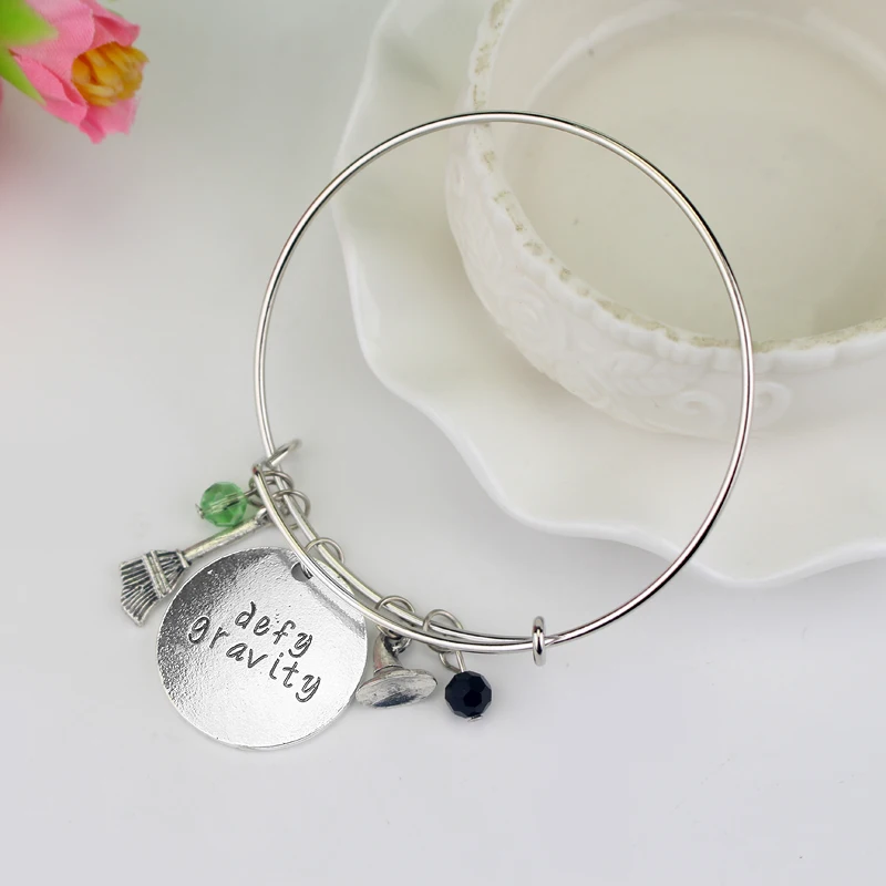 Wicked the Musical Inspired Crystal Bangle Bracelet \