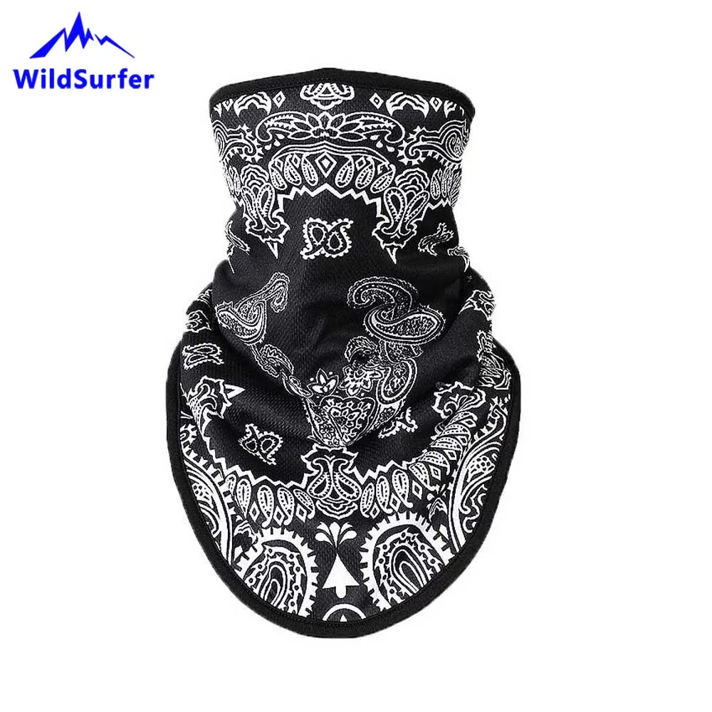 Máscara de esqui Balaclava Snowboard Motocicleta Inverno Aquecedor Esporte Máscara Facial Piratas 3D Impresso Unisex Triangular Lenço