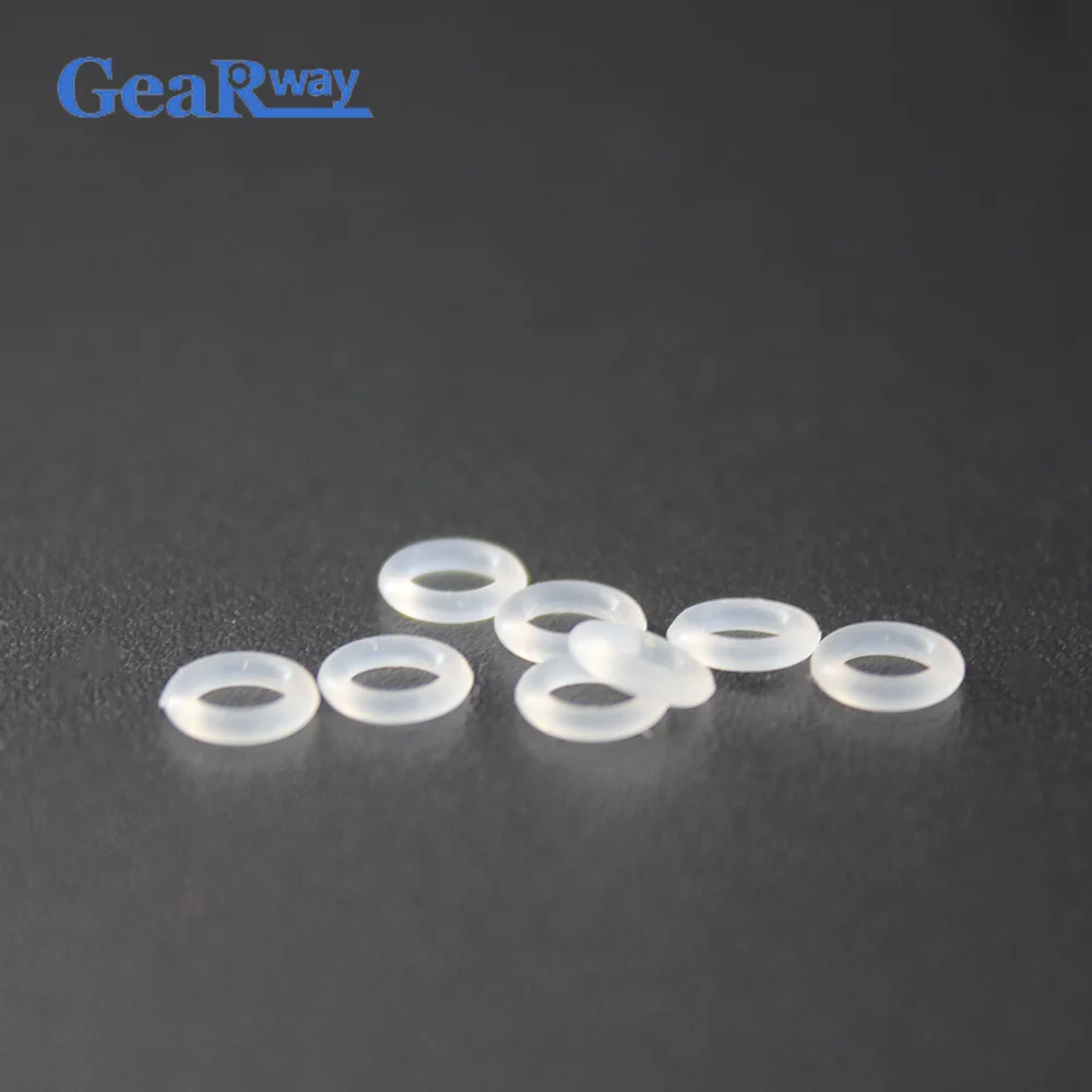 Transparent Silicone O Ring Seals 1mm CS Food Grade White O Ring Washer 4/5/6/7/8/11/11.5/12mm OD VMQ O Ring Gasket