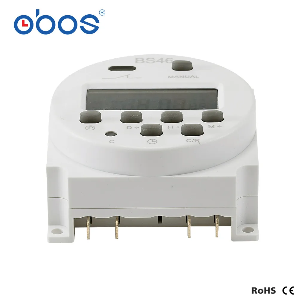 OBOS CN101A AC 220V 230V 240V  Digital LCD Power Timer Programmable Time Switch Relay 16A timers CN101 timer DC12V DC24V