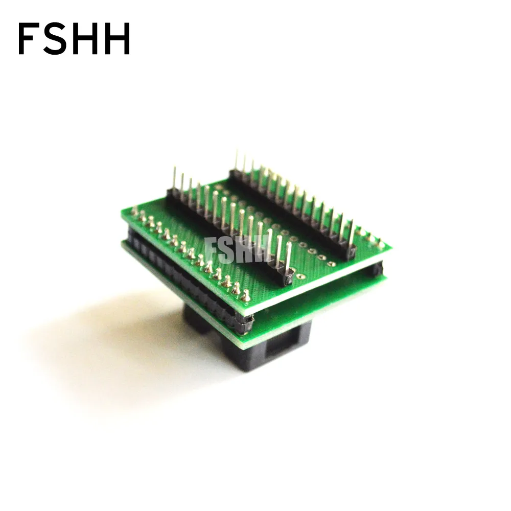 Chất lượng cao CNV-SSOP28-DIP TSSOP28 SSOP28 để DIP28 IC Kiểm Tra Ổ Cắm Lập Trình Adapter (OTS-28-0.65-01) được đặt chiều ngang