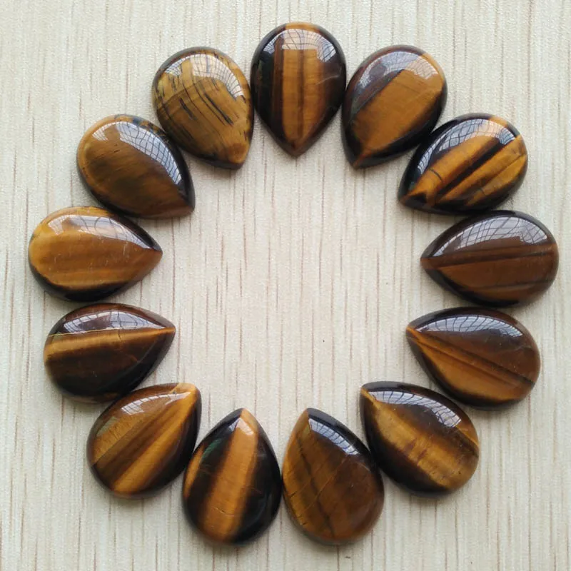 Wholesale 20pcs good quality natural stone mixed water drop CABOCHON beads 18x25mm DIY jewelry accessories making Fast shipping