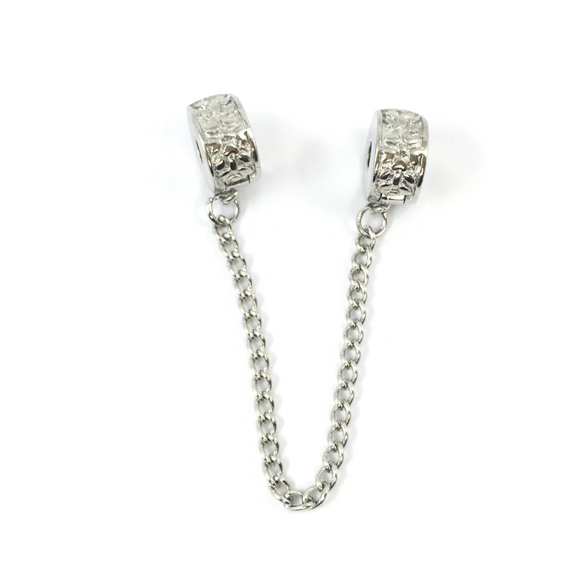 Grain Safety Chain Clips Locks Stoppes Charm European Beads Fit Original  Pandora Charms  Bracelets & Bangles