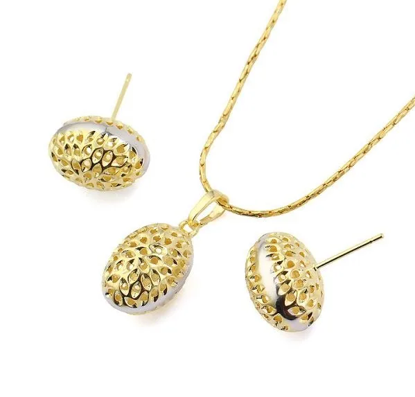 MxGxFam Venta desplegable Conjuntos de joyería de frijol mágico Mujeres Mezcla 14 k Joyería de moda chapada en oro amarillo claro