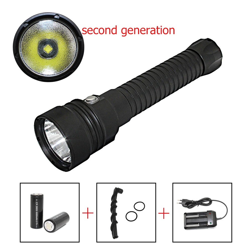 

Uranusfire LED Flashlight XHP70 4200LM LED Diving Flashlight Underwater 100M Waterproof Lanterna Torch White Light