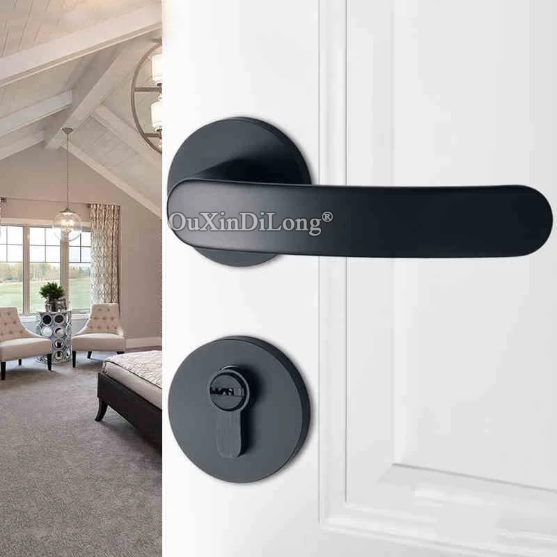 

Brand New European Interior Door Lock Set Aluminium Alloy Home Security Entry Living Room Bedroom Bathroom Door Lever Lock