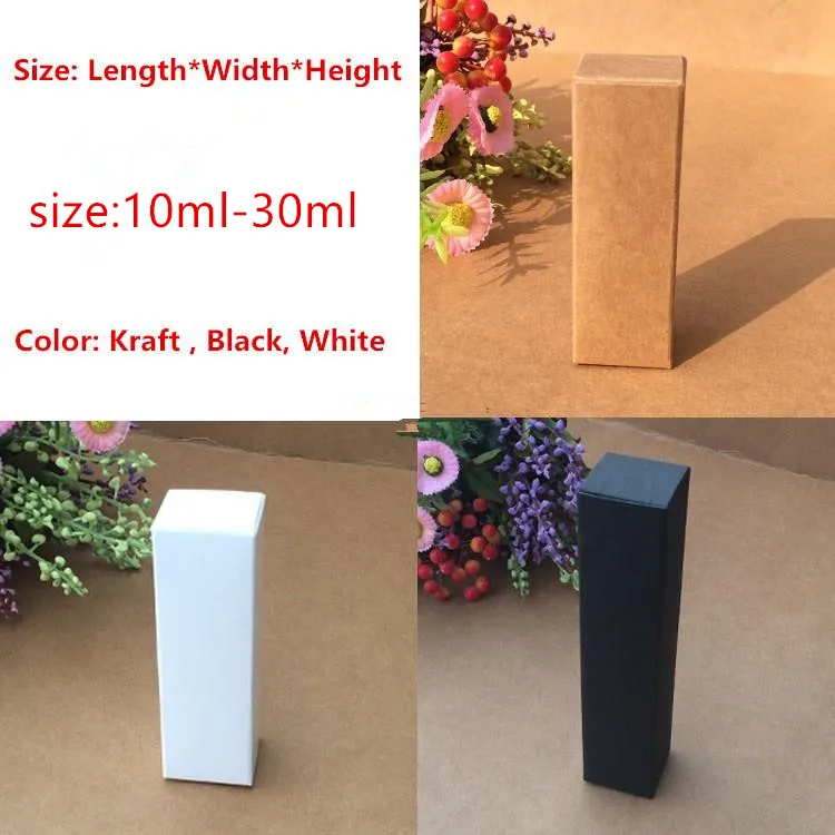 100pcs kraft paper 10ml to 30ml oil packaging box Cosmetics bottle packaging box lipstick box packaging