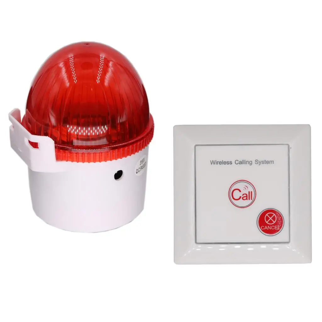 Draadloze Remote Emergency Alarm Knop Draadloze Call Alarm 100db Wirless Oproepsysteem