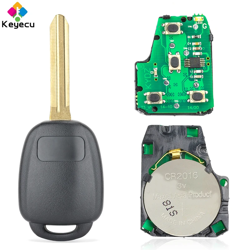 KEYECU Remote Head Car Key With 4 Buttons G H Chip for Toyota Camry Corolla 2012 2013 2014 2015 2016 2017 Fob HYQ12BDM HYQ12BEL