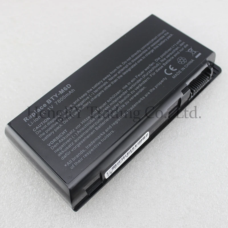 CPMANC 7800mAh 9 Cells laptop battery For MSI BTY-M6D GT783H GX660 GX660DX GX70H GX780R GT70 GT760 GT60 7800mAh