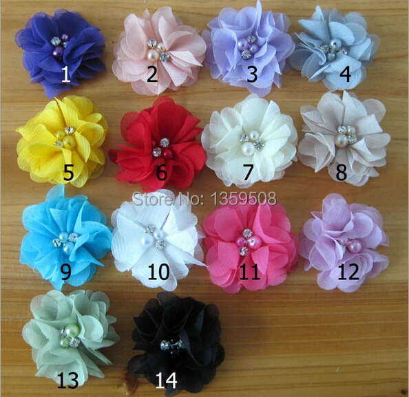 

Free Shipping!70pcs/lot 2016 Hair Accessories,Hot Sale Ballerina Chiffon Flower With Rhinestone Pearls,Girls Hair Accessory