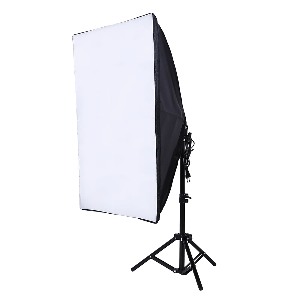 Photography SoftBox Lighting Kit 50x70cm Softbox + Light Stand Tripod Photo Soft Box For Camera Phone TikTok Video Shooting