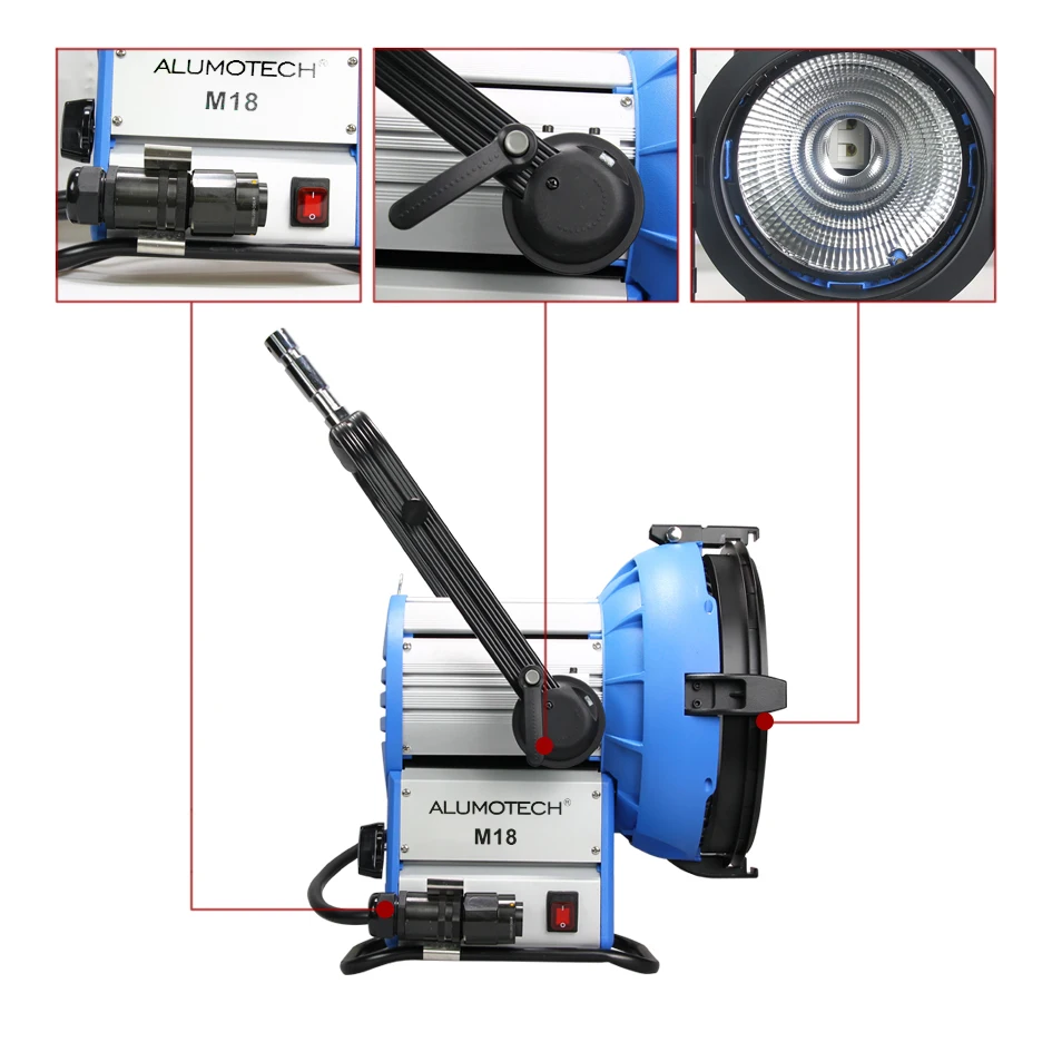 ALUMOTECH 1800 Вт HMI PAR LIGHT для корейского освещения d Включает светильник ильник + балласт + кабель 7 м + одна лампа