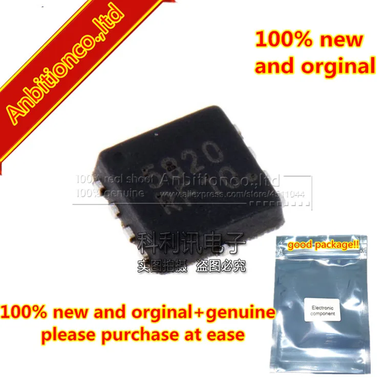 

10 шт. 100% новые и оригинальные NTTFS5820NLTAG Power MOSFET 60 В, 37 А, 11,5 м WDFN8 5820 в наличии