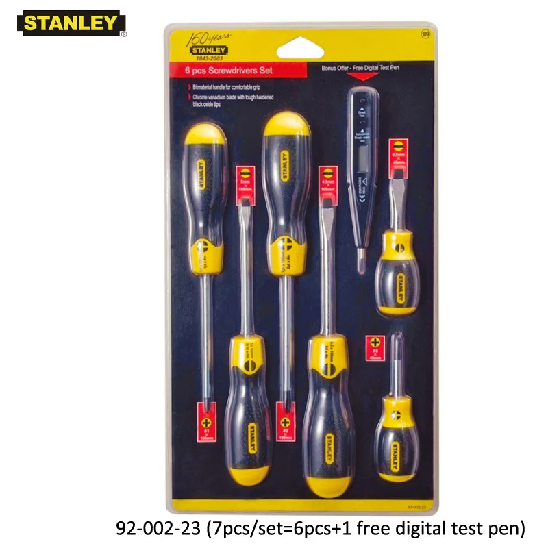 Stanley 8pcs 6pcs slotted phillips magnetizer kit screwdriver precision universal screwdriver set hand tools Cr.v steel