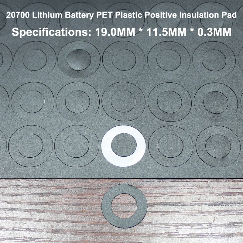 Joint isolant pour batterie au Lithium 100, 20700 pièces/lot, Surface plane creuse bleue, tapis d'isolation
