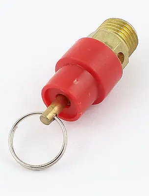 Gold Tone 1/4 PT Male Threaded 4Kg Air Compressor Safety Valve