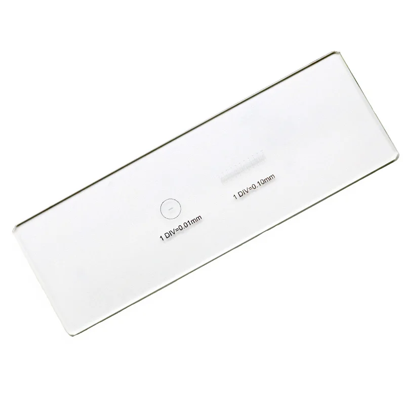 916 DIV 0.01mm Microscope Reticle Division of the Graticule Calibrate Micrometer Microscope Accessory Calibration Slide