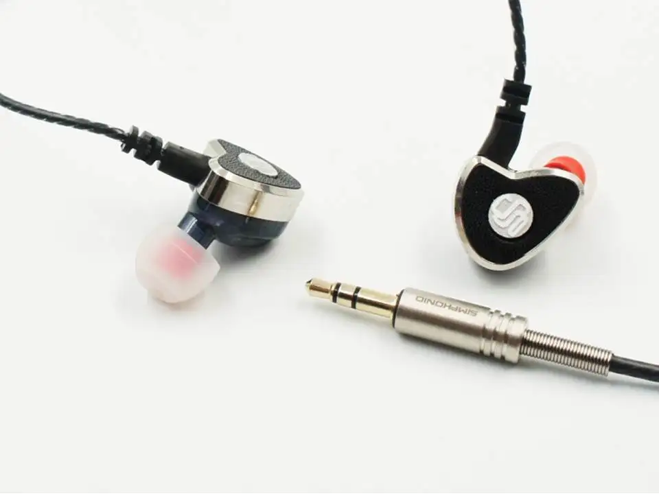 Simfonio xcited2 fone de ouvido dinâmico, fone de ouvido interno hifi com driver dinâmico, auditólico iems estéreo mp3, plug de ouvido