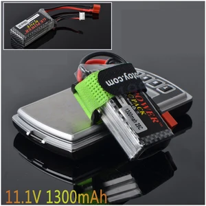 1pcs GE Power 7.4V 1300Mah 25C MAX 40C T Plug Lipo Battery 2S 3s for RC Car Airplane Helicopter