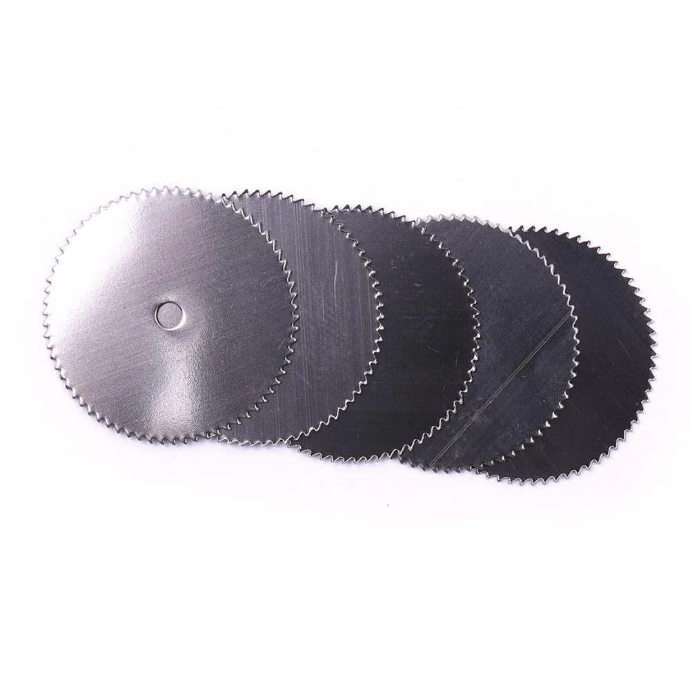5/10/50Pcs 22Mm เหล็กไม้ใบเลื่อยวงเดือนตัดใบมีดตัดสำหรับโรตารี่ Dremel เครื่องมือ