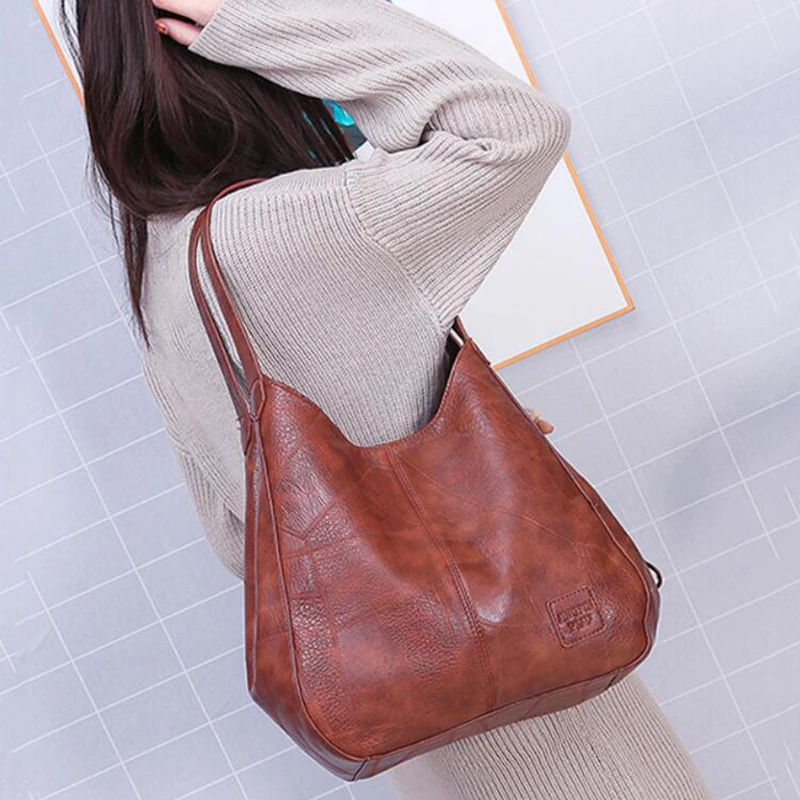 Yogodlns Vintage Frauen Handtasche Designer Luxus Handtaschen Frauen Schulter Tote Weibliche Top-griff Taschen Mode Marke – Detail 19