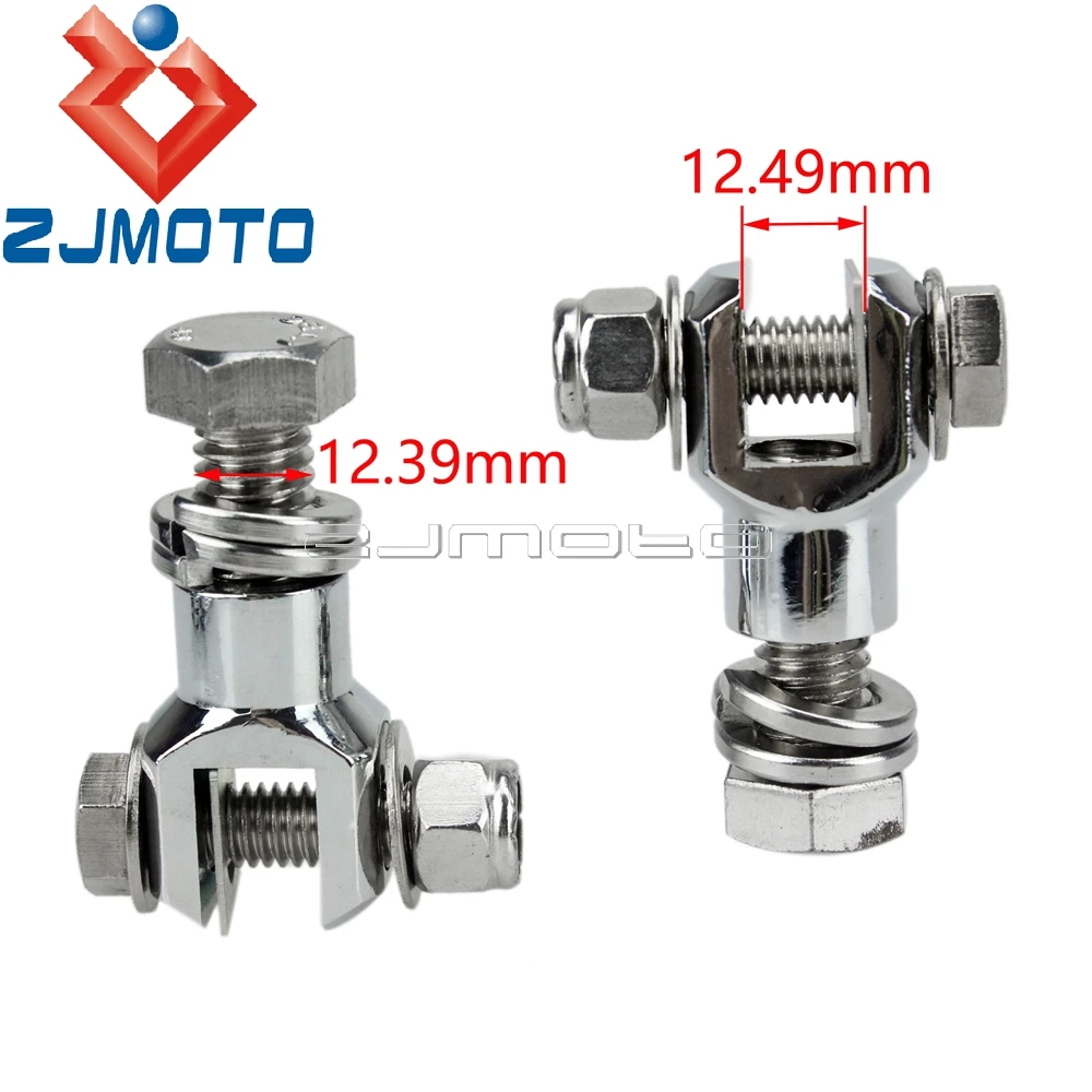 Motorcycle Footpeg Mount Clevis Bolt Clamps Footrests Mount Adapters For Harley Cafe Racer Custom Foot Peg Clevis Mount Brackets