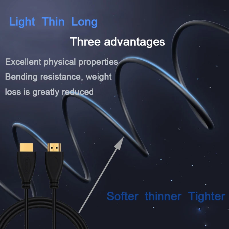 Shuliancable HDMI-Tương Thích Cáp Tốc Độ Cao Đầu Cắm Mạ Vàng-Nam 1M 1.5M 2M 3M 5M Cho TV HD XBOX PS3 Máy Tính