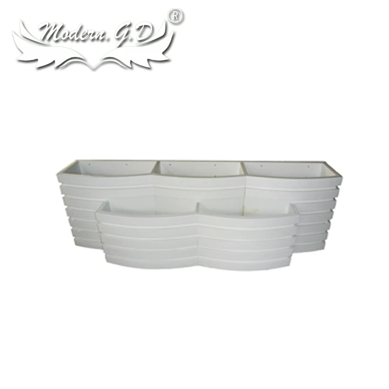 

Good quality and price Garden pot wood grain plant box for pvc foam planter