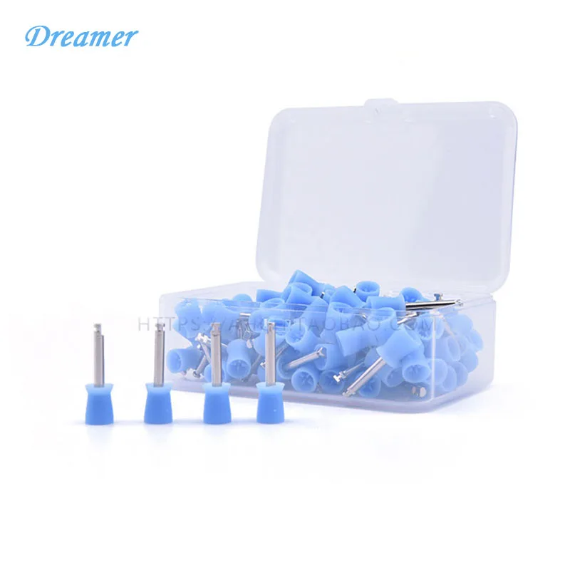 100Pcs/Lot Two Colors Dental Lab Products Teeth Whitening Disposable Polishing Cups Brush Polisher Prophy Cup CleanTeeth