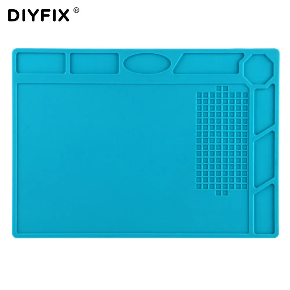 Diyfix esteira de silicone para isolamento térmico, plataforma de manutenção para bga, estação de reparo de solda com posição em parafuso