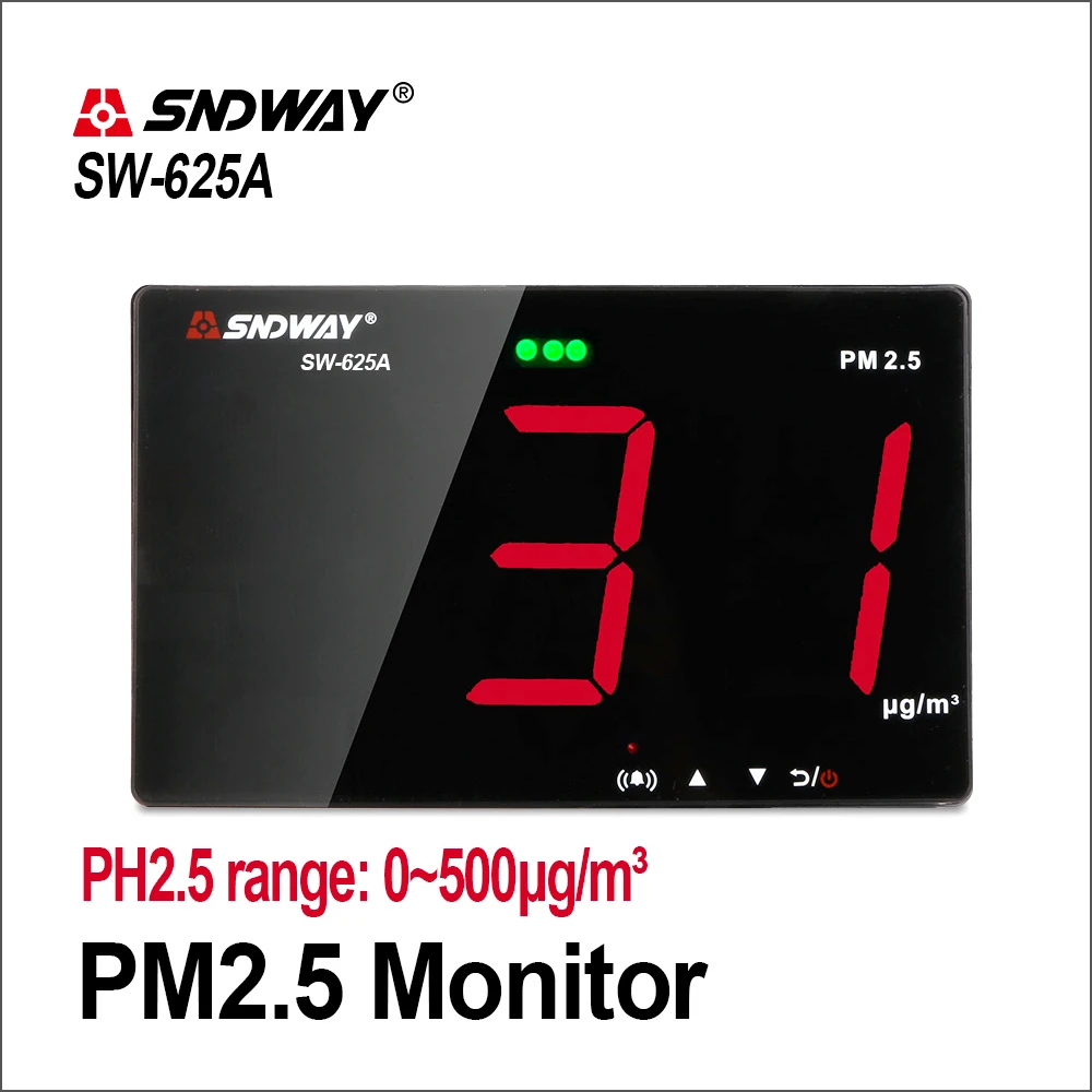 

SNDWAY Gas Analyzers Gas Detector Air Quality Monitor Wall PM2.5 Detector CO2 Meter PM 2.5 Combustible Smart Sensor Gas Detector