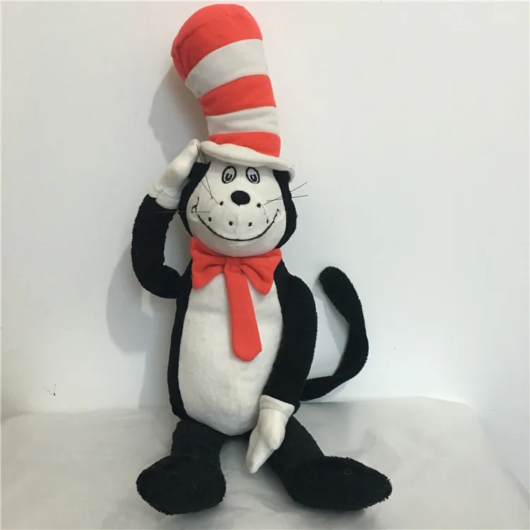 Dr.Seuss Classic anime The cat in the hat plush toy stuffed toys Doll doll A birthday present for your child 50CM