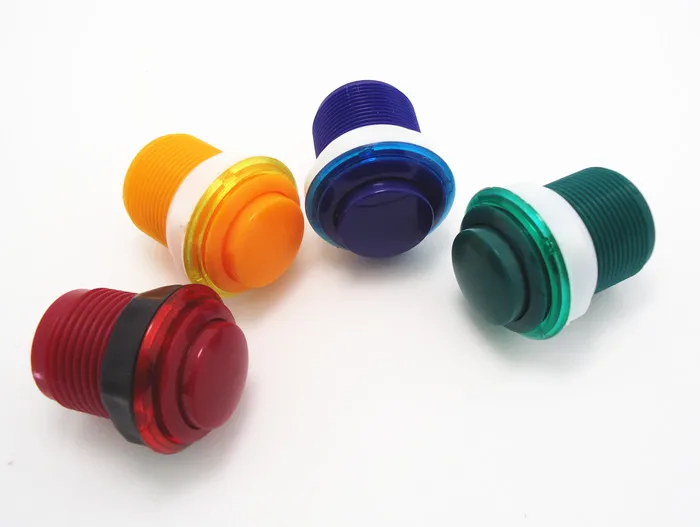 Kit de controle de fliperama para usb, 2 jogadores, codificador de teclado multicamada, duotone, botão de pressão redondo e joystick, 1 kit