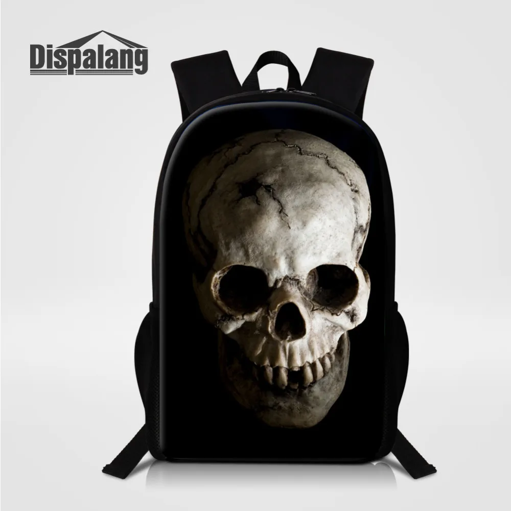 

Dispalang Men Women Backpack Head Skull College Print High Middle School Bags For Teenager Boy Travel Backpacks Mochila Rucksack