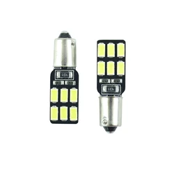 1 pcs LED Ba9s T11 T4W H6W 233 super bright Interior bulbs reading light car light sourse 12 SMD 5630  white DC 12v