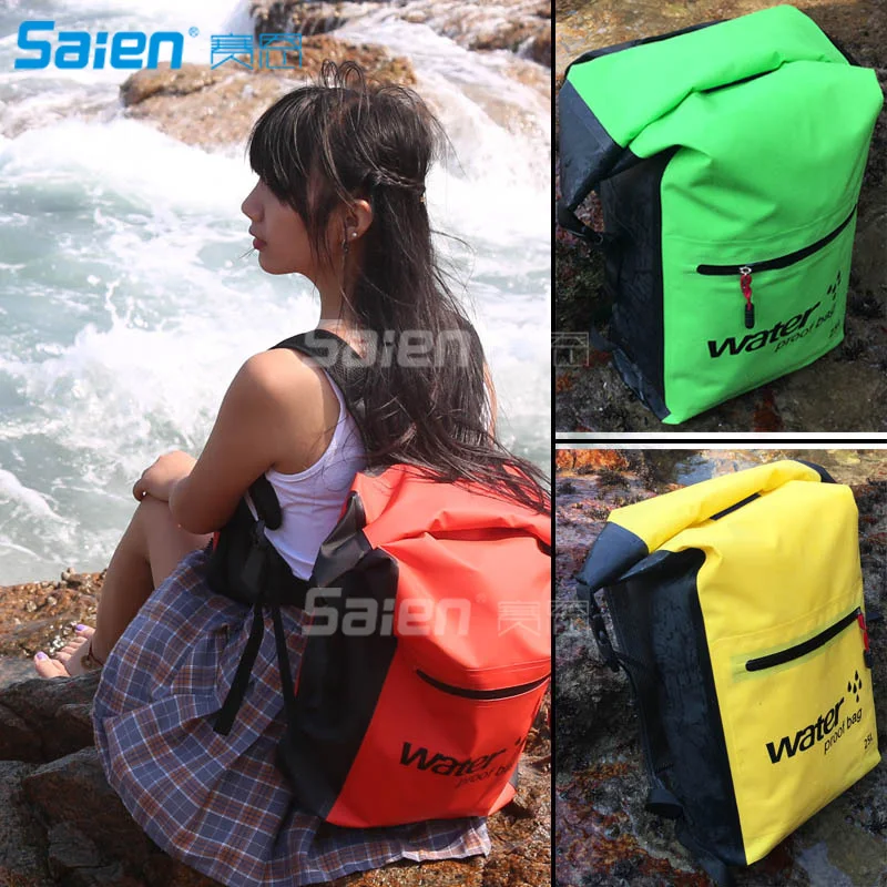 

Waterproof Backpack Dry Bag Premium 500D PVC 25L For Camping Hiking Outdoors Boating Kayaking