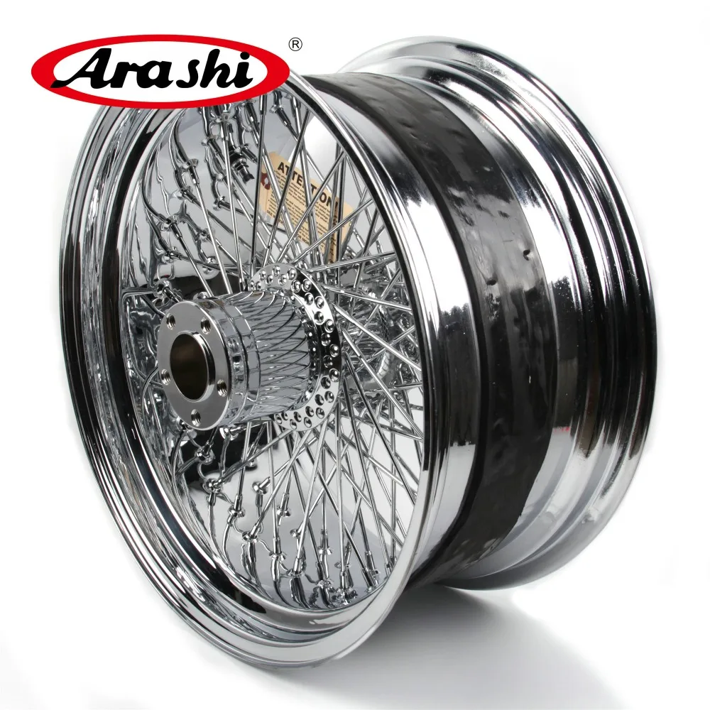 Arashi Wheel Rim For Harley Davidson Custom FXSB SOFTAIL Road King FLHX FXSTC FLTR 18X10.5'' 80 Spoke Chrome Rear Rims