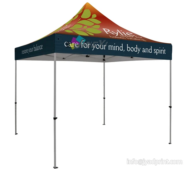 3X3m Pop up Tent  Roof / 10X10FT Trade Show logo Tent Marquee Custom printing (Just Roof printing, no Frame, no wall)